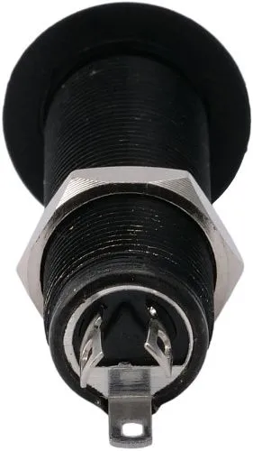 Musiclily MX2396BK Выходной разъем электрогитары, моно, черный.