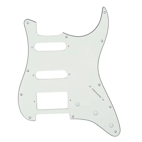Musiclily MX0312 Защитная накладка для электрогитары, Fender Stratocaster, 3 слоя, белая.