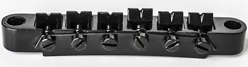 Musiclily M203BK-M205BK Бридж Tune-O-Matic со стоп-баром для Gibson Les Paul, черный.