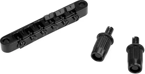 Musiclily M203BK-M205BK Бридж Tune-O-Matic со стоп-баром для Gibson Les Paul, черный.
